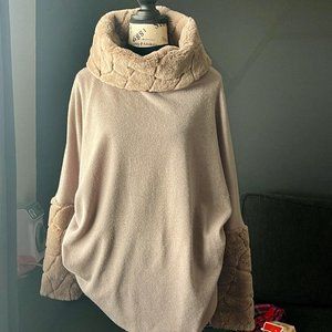 NUDE COLOR SIZE 2 COWL LONGSLEEVES